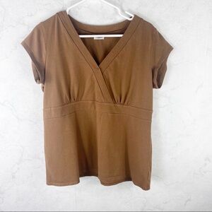[Motherhood Maternity] Classic Brown V-Neck